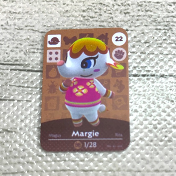 Animal Crossing Amiibo Margie Mini NFC Card. Scan in Villager ACNH Switch - Picture 1 of 5